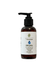 7 Mountains CBD Hemp Lotion wtih Hylauronic Acid