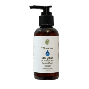 7 Mountains CBD Hemp Lotion wtih Hylauronic Acid